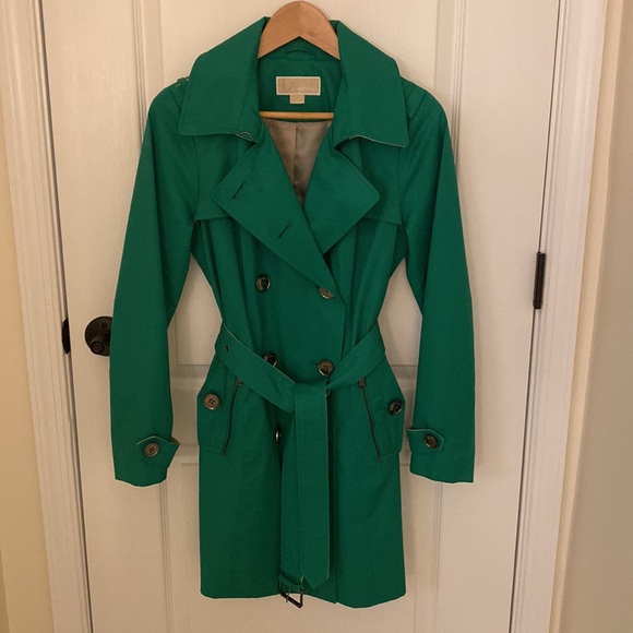 Michael Kors Trench Coat - Green - Picture 7 of 7